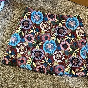 SHEIN Blue Pink Embellished A-line Mini Skirt